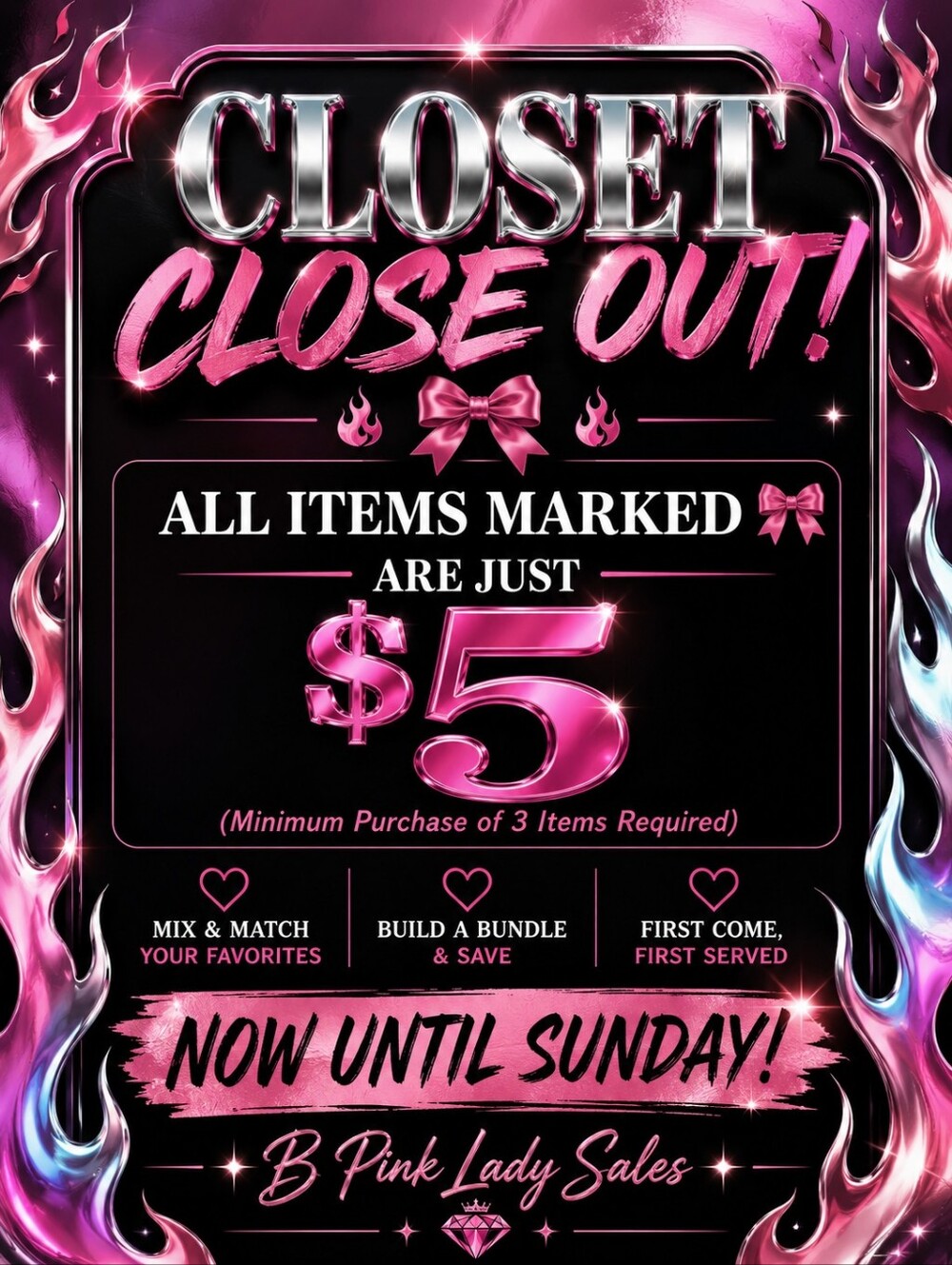 ALL ITEMS MARKED 🎀 ARE JUST $5!